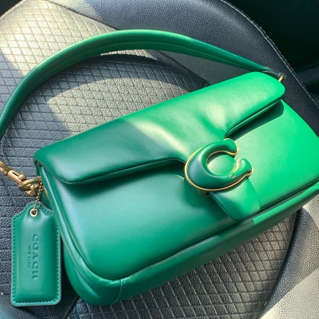 코치 필로우 태비 숄더백 26 그린 💚
