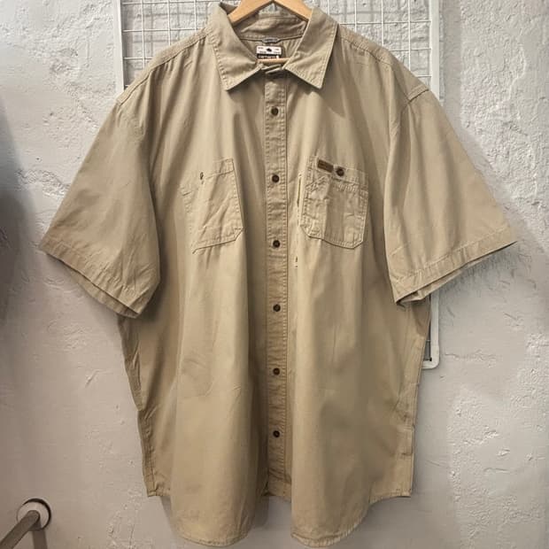 칼하트 베이지 오버핏 워크셔츠 4XL