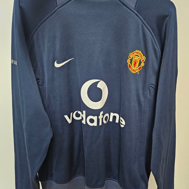 나이키 맨체스터유나이티드 보다폰 써멀탑 져지 네이비