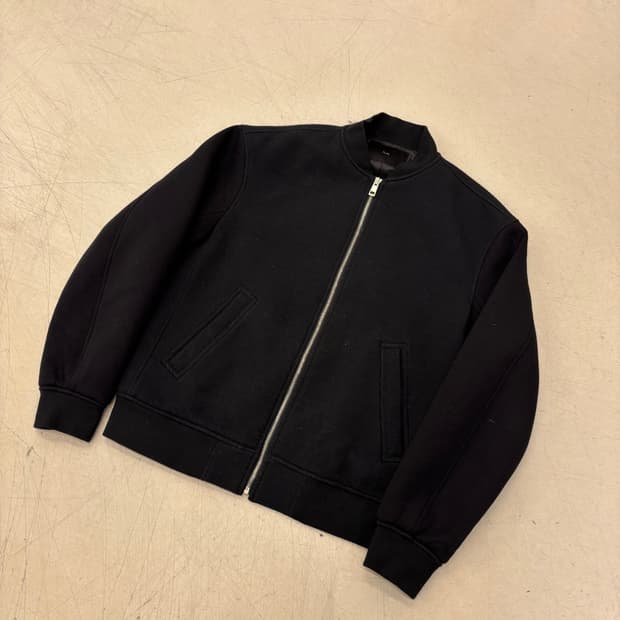 플랙 미니멀 블루종 자켓