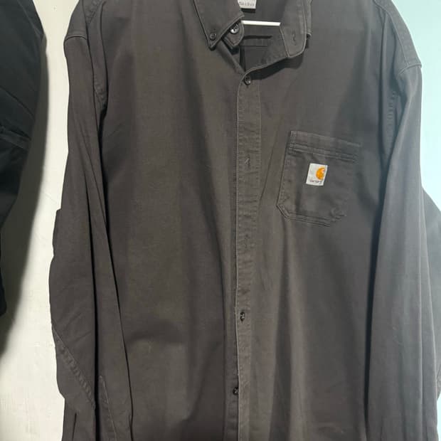 칼하트 포켓 셔츠 다크브라운 xl