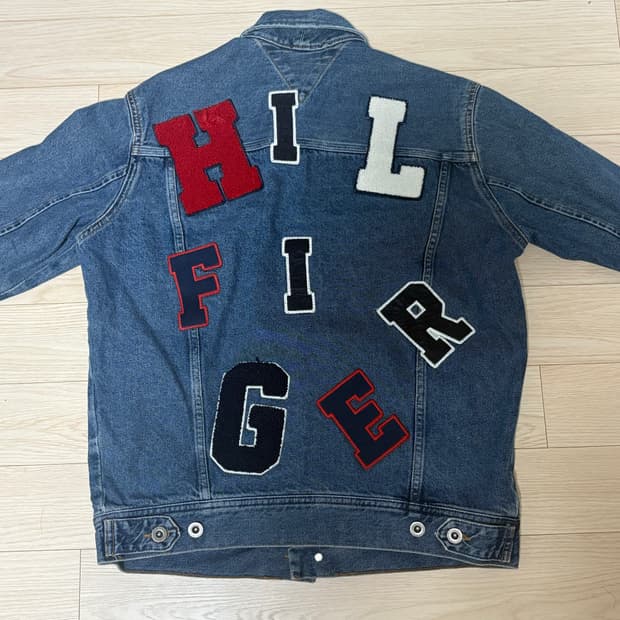 타미힐피거 빈티지 청자켓