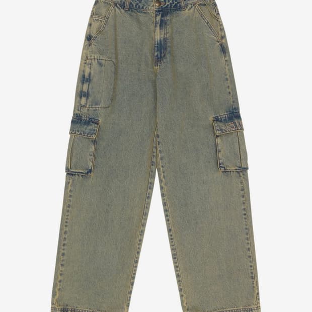 스컬프터 Acid Cargo Jogger Pants Vintage Gre