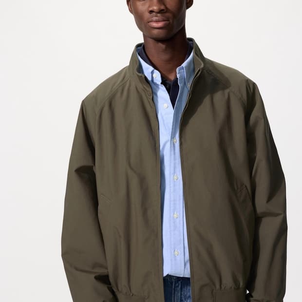 [L] 유니클로 베스트셀러 해링턴 자켓 57 올리브
