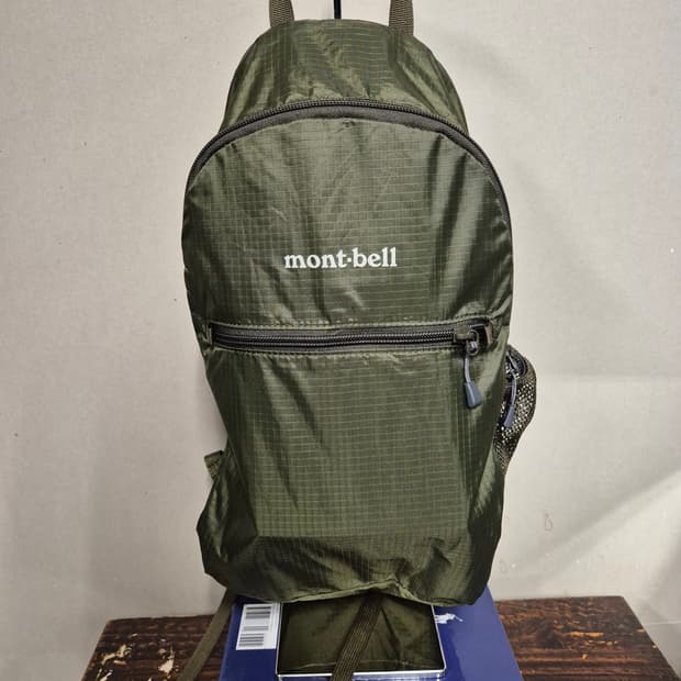 Mont bell 몽벨 포켓터블 10L 백팩 올리브 그린(주우재 백팩)