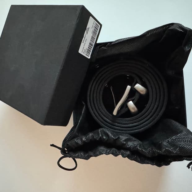 카미엔 x MJD 더블 홀 벨트 블랙