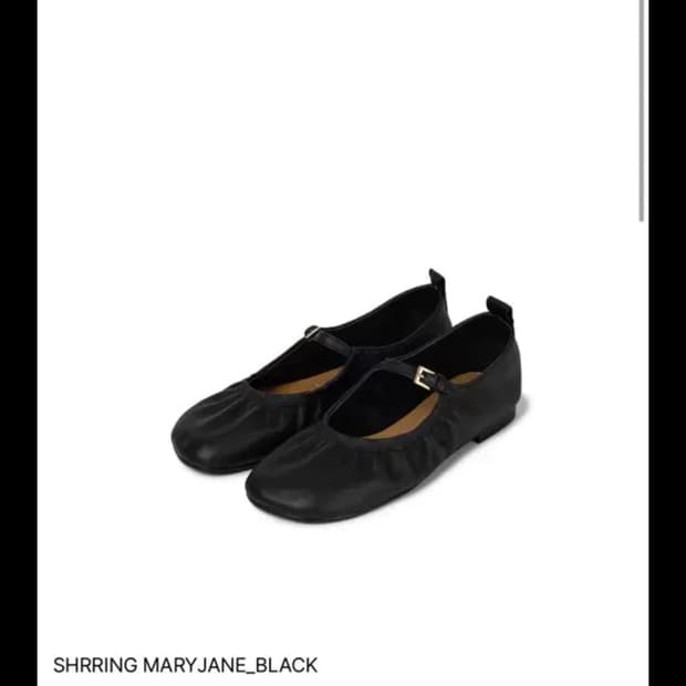 레이크넨 SHIRRING MARYJANE BLACK 셔링 메리제인 블랙 