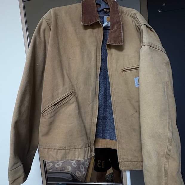 칼하트 디트로이트 자켓 브라운 j01 BRN44 L