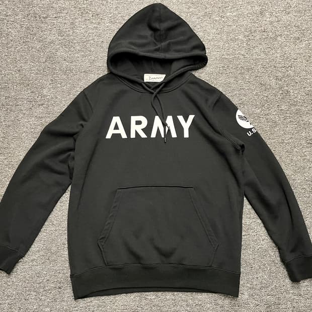 [100] 뷰메르 Beaumere ARMY 후드티 블랙 L 