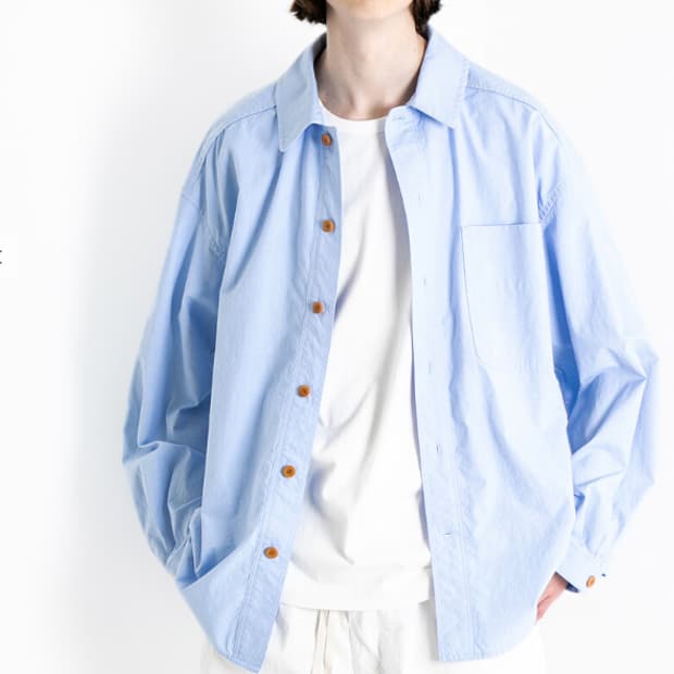 OXFORD CHAMBRAY SET UP SHIRT