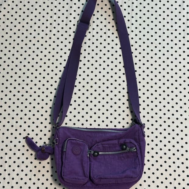 키플링 크로스백 퍼플