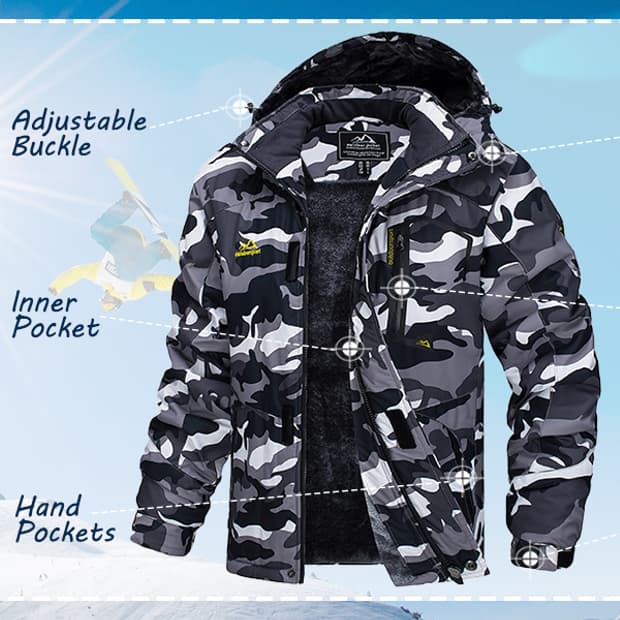 남성 양털 파카 점퍼 의류