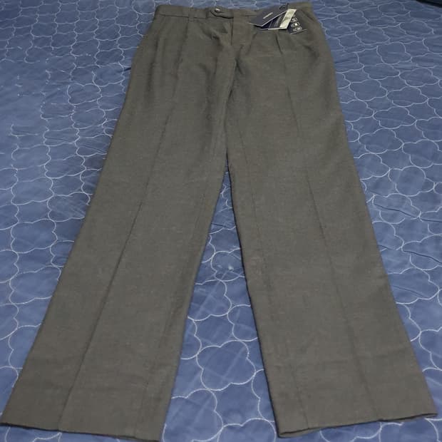 CREMEUX 반밴딩 테이퍼드 슬랙스 미디엄그레이 (30)