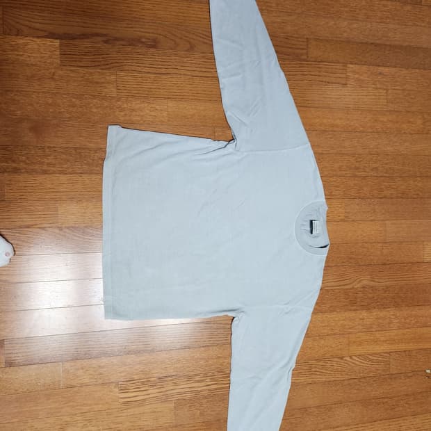 소버먼트 460G 컷 헤비 피그먼트 롱 슬리브-문 그레이- S