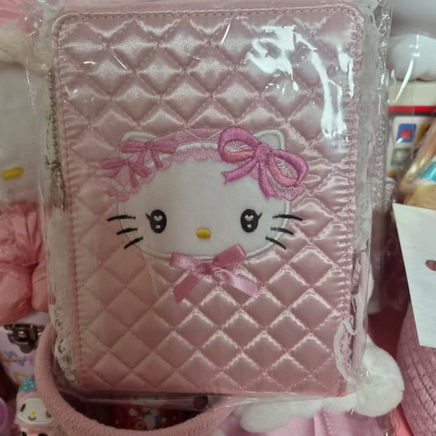 헬로키티 핑크 퀼트 시리즈 탁상 거울 미러 손거울