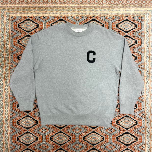 커버낫 시그니처로고 그레이 맨투맨 남성L