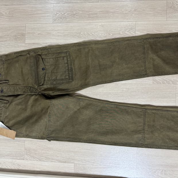 33/34 RRL 더블알엘 스트레이트핏 캔버스 유틸리티 포켓 카고 팬츠