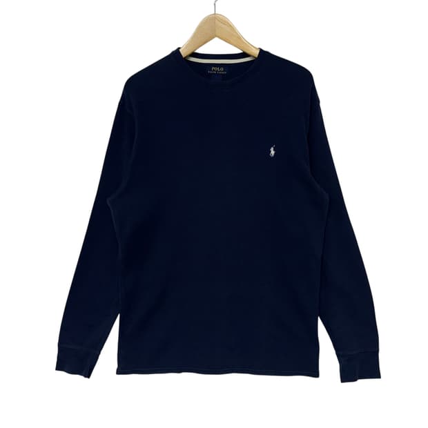 폴로 포니 라운드 와플 긴팔티셔츠