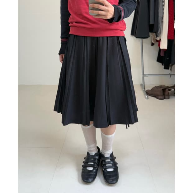 빈티지 미디 스커트