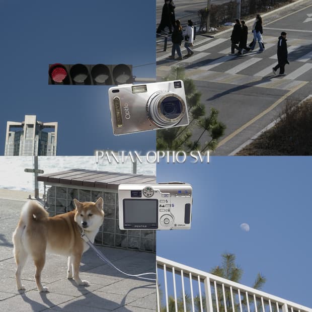 작례⭕️ 펜탁스 옵티오 SVi 메탈릭 실버