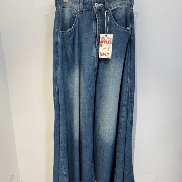 japanese vintage skirt 워싱 데님 스커트