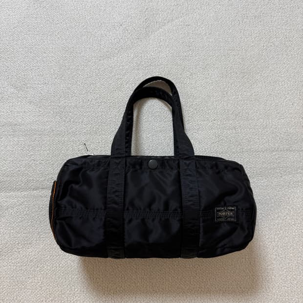 (미사용급) PORTER 포터 탱커 더플백 S 블랙 보스턴백