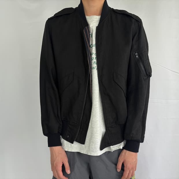 요지야마모토 뿌르옴므 MA-1 봄버 재킷