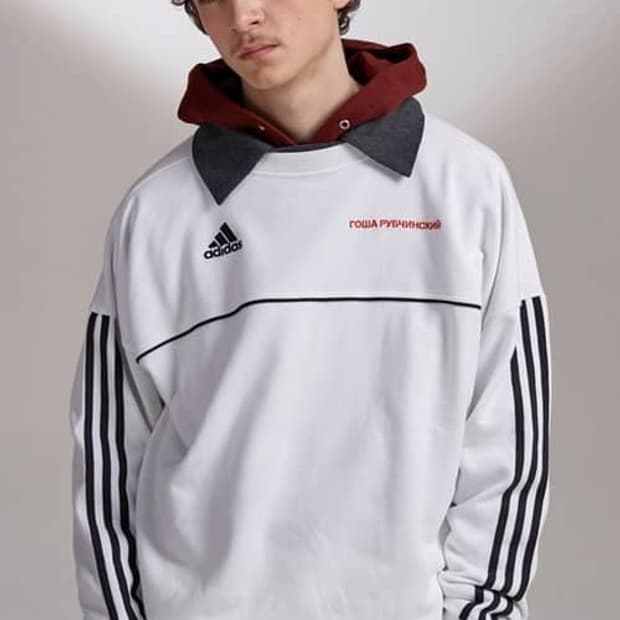 XL 고샤루브친스키x아디다스 스웻셔츠 그레이