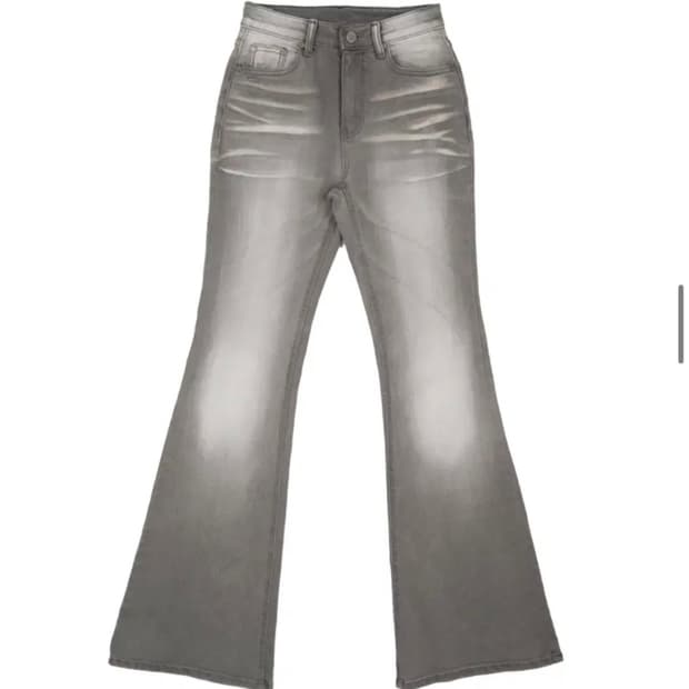 새상품 시너진 캣워싱 그레이 부츠컷 M