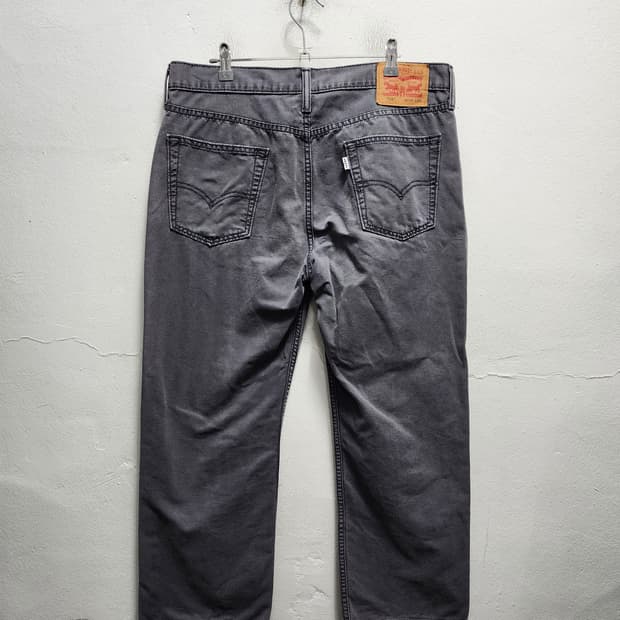 리바이스 514 화이트탭 흑청바지