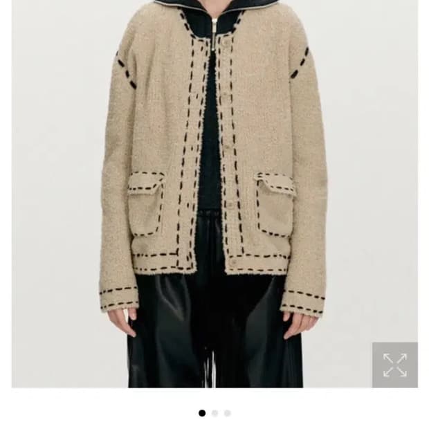 더오픈프로덕트 캔달제너 가디건 베이지 (정가 189,000)