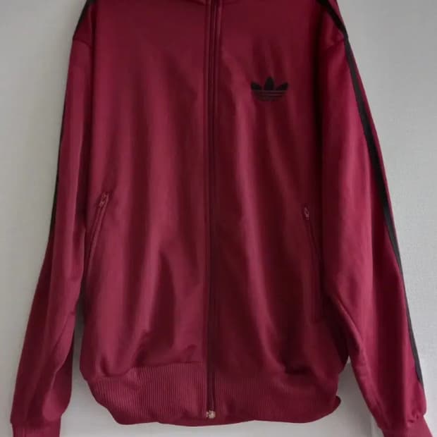 아디다스 희귀 파이어버드 버건디 블랙 트랙탑 저지 져지집업 95~100