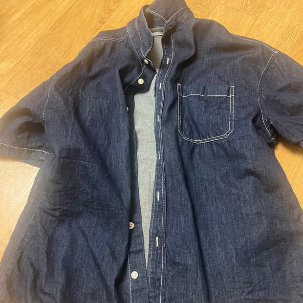 스파오 반팔 자켓 진청 L