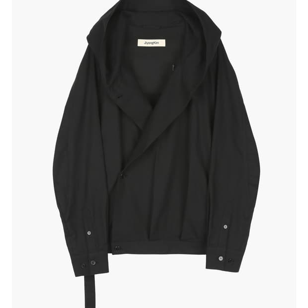 지용킴 Draped Wrap Hood Jacket 구매합니다 