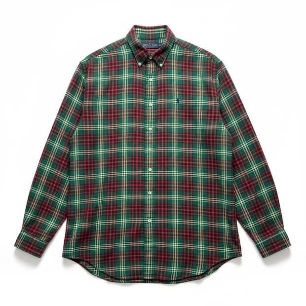 폴로 랄프로렌 남성 체크 셔츠 L