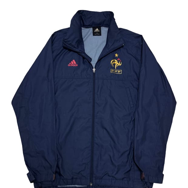 아디다스 프랑스 국대 네이비 바람막이