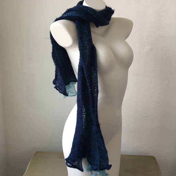  layer point knit muffler