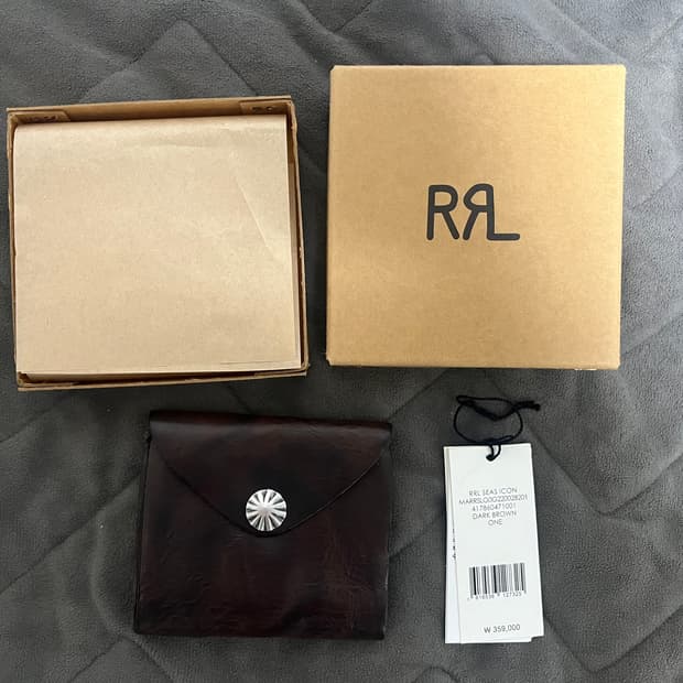 새 상품 [RRL] 콘초 레더 월렛
