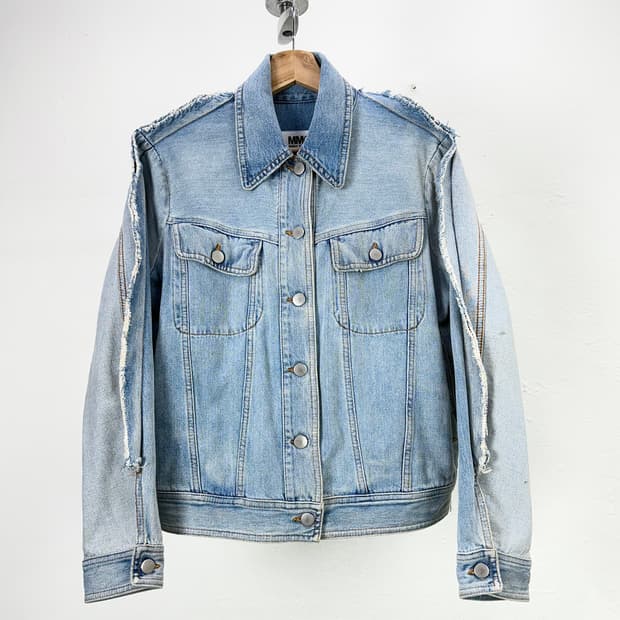 MM6 메종 마르지엘라 라이트블루 커팅 리메이크 데님 자켓