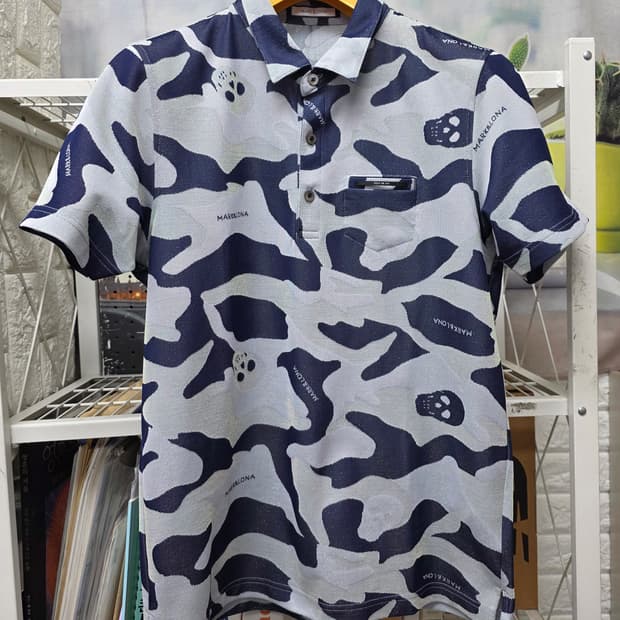 마크앤로나 남성 골프반팔티 100 스컬카모 골프 폴로셔츠 MM86