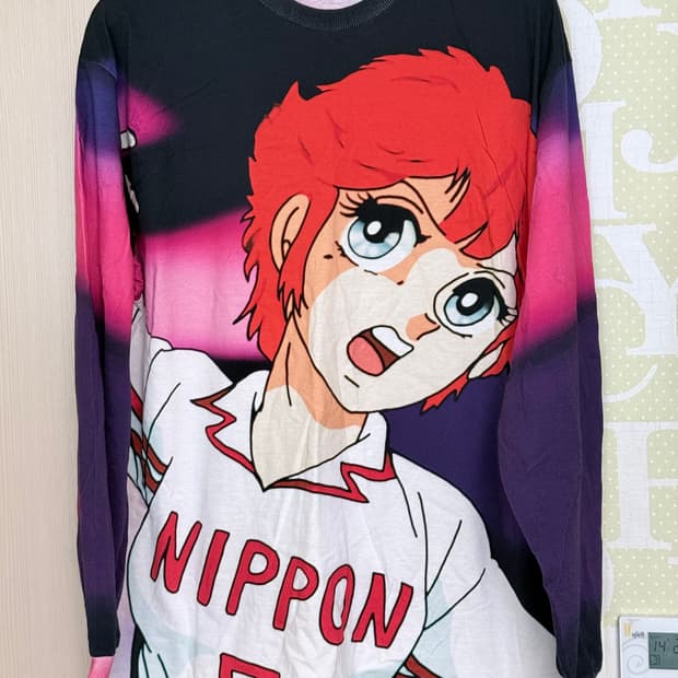 MSGM 일본 애니 프린팅 티셔츠 L