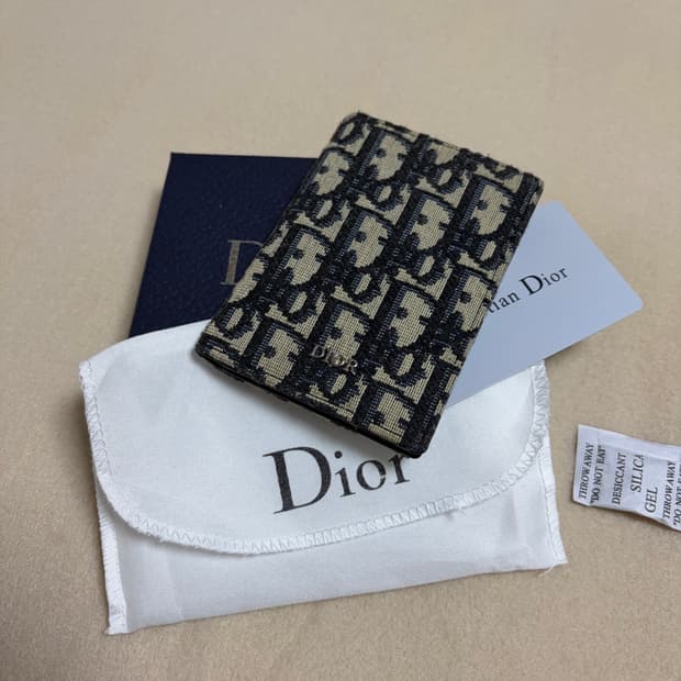 [새상품급] 디올 오블리크 오거나이저 지갑 카드 