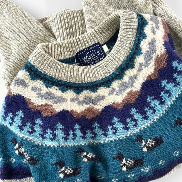 90s 빈티지 울리치 덕 스웨터