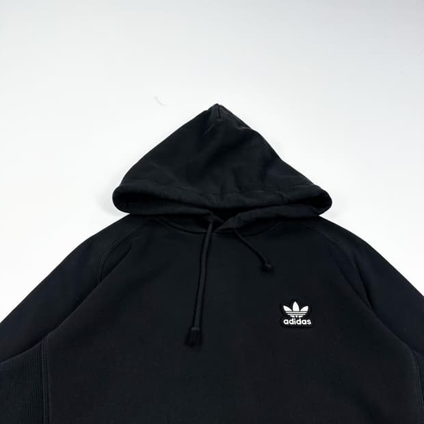 아디다스 트레포일 로고 블랙 후드티 (L 여성추천)