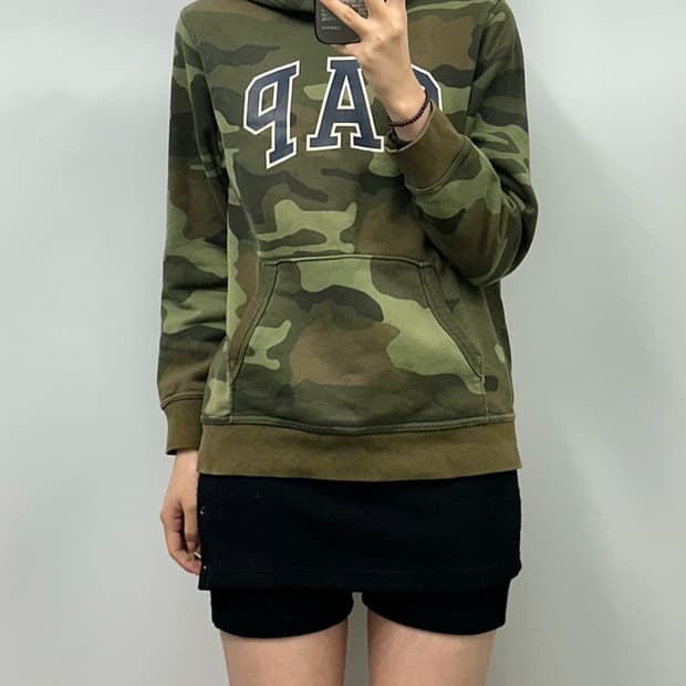Gap 갭 카모 패턴 후드티