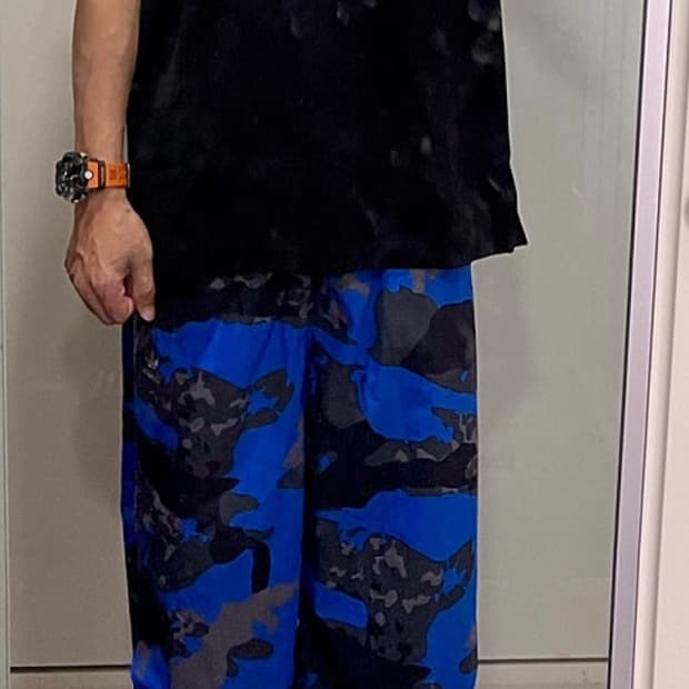착샷) 아디다스 카모 파라슈트 팬츠