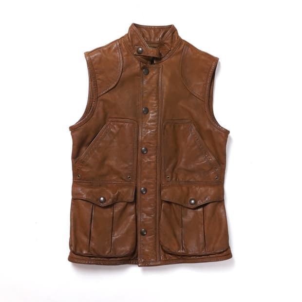 랄프 로렌 Ralph Lauren Leather Vest 
