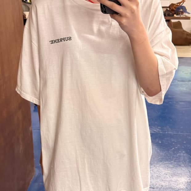 Supreme 슈프림 패치 워크 프린팅 반팔티