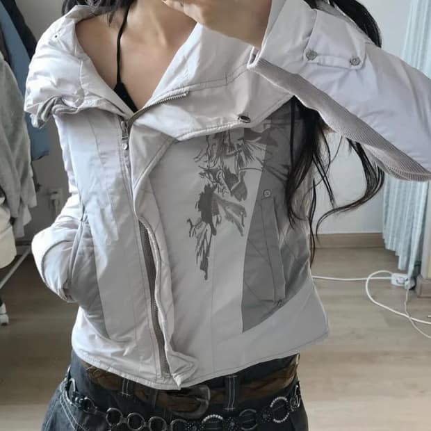 빈티지 오리엔탈 숏패딩 점퍼