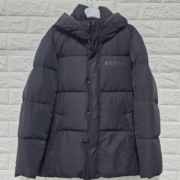 택포// 게스 Guess 검정 다운 패딩 S